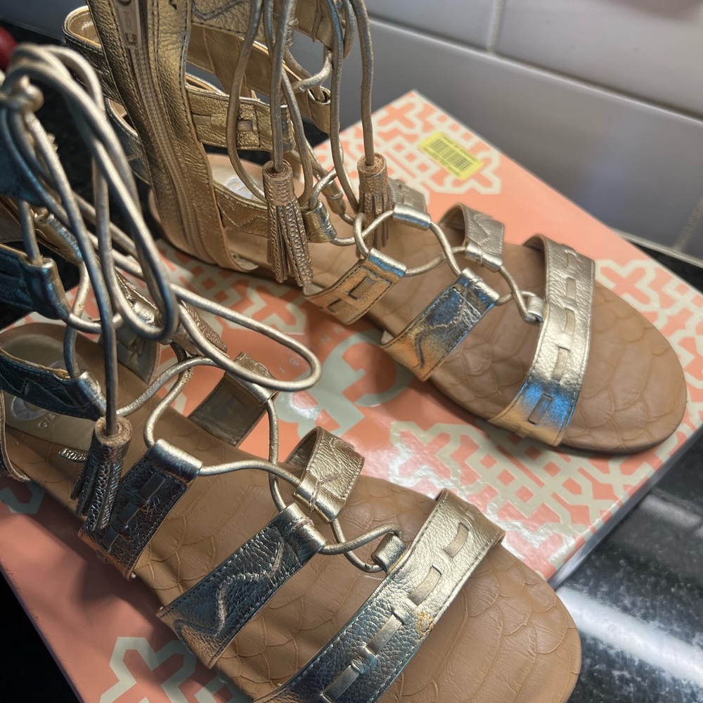 Gianni Bini Metallic Gold Sandals